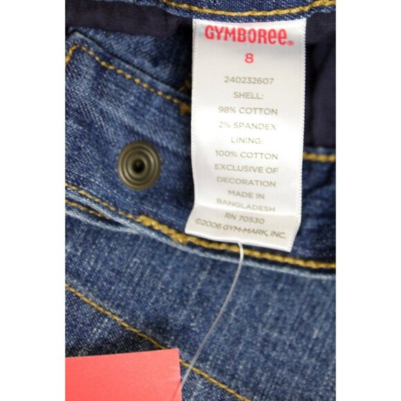 2007 Gymboree Strawberry Farm Denim sz 8 Skorts Embroidered Pockets Sun Fields - Picture 7 of 7